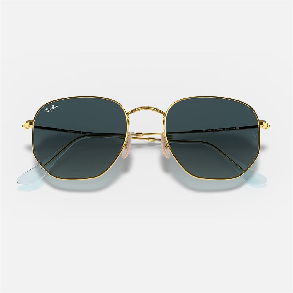 Ray-Ban Hexagonal RB 3548N 91233M 51 - Altın Kadın Güneş Gözlüğü