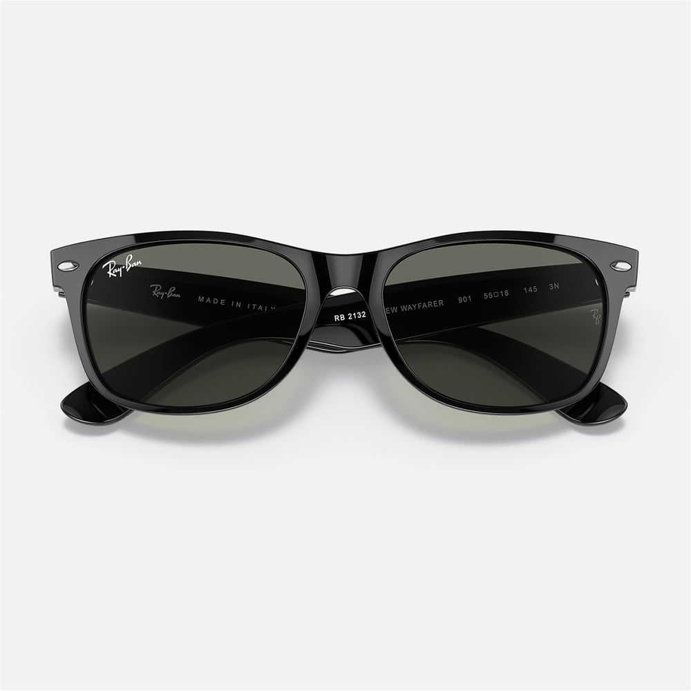 Ray-Ban New Wayfarer RB 2132 901 58 - Siyah Unisex Güneş Gözlüğü