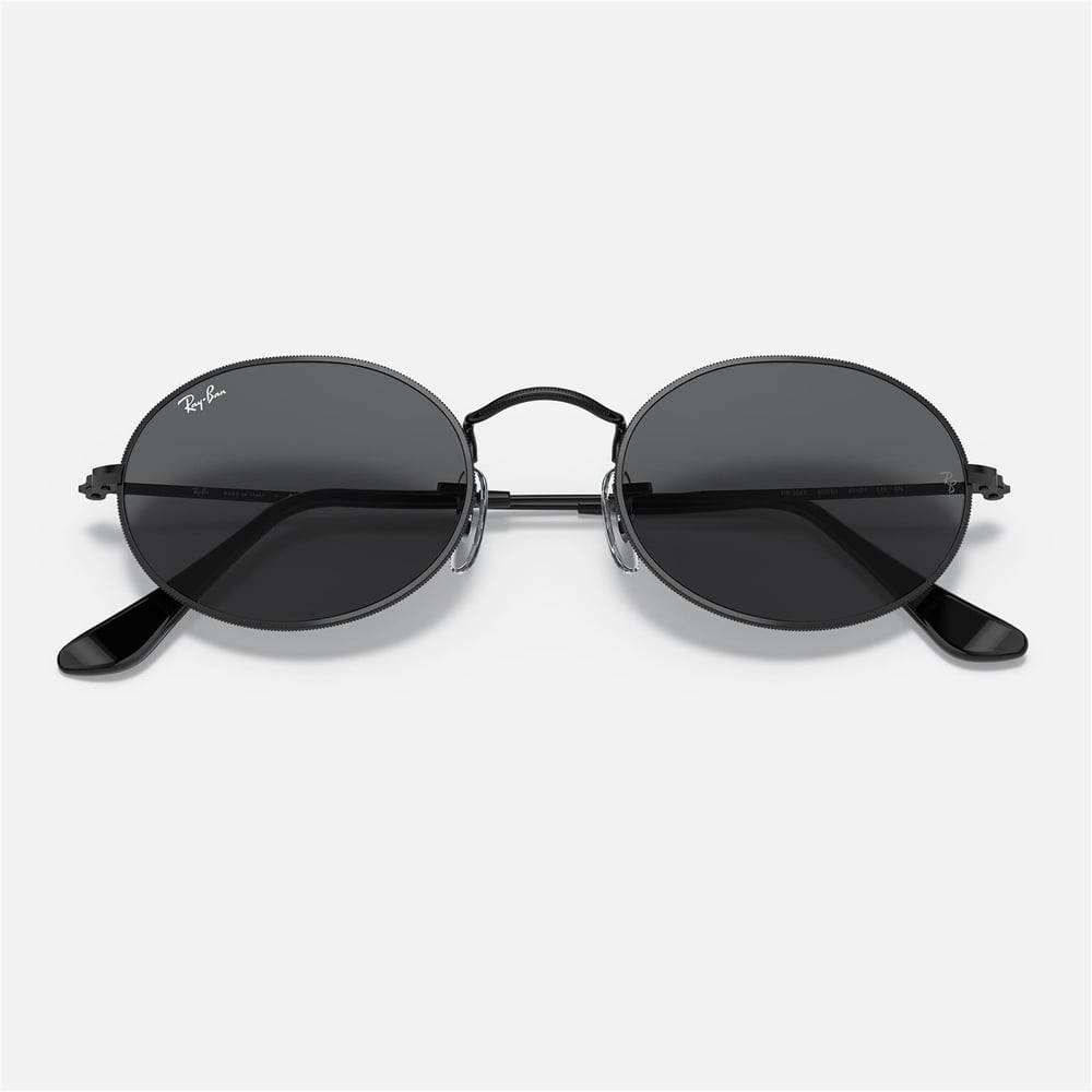 Ray-Ban Oval RB 3547 002/B1 51 - Siyah Unisex Güneş Gözlüğü