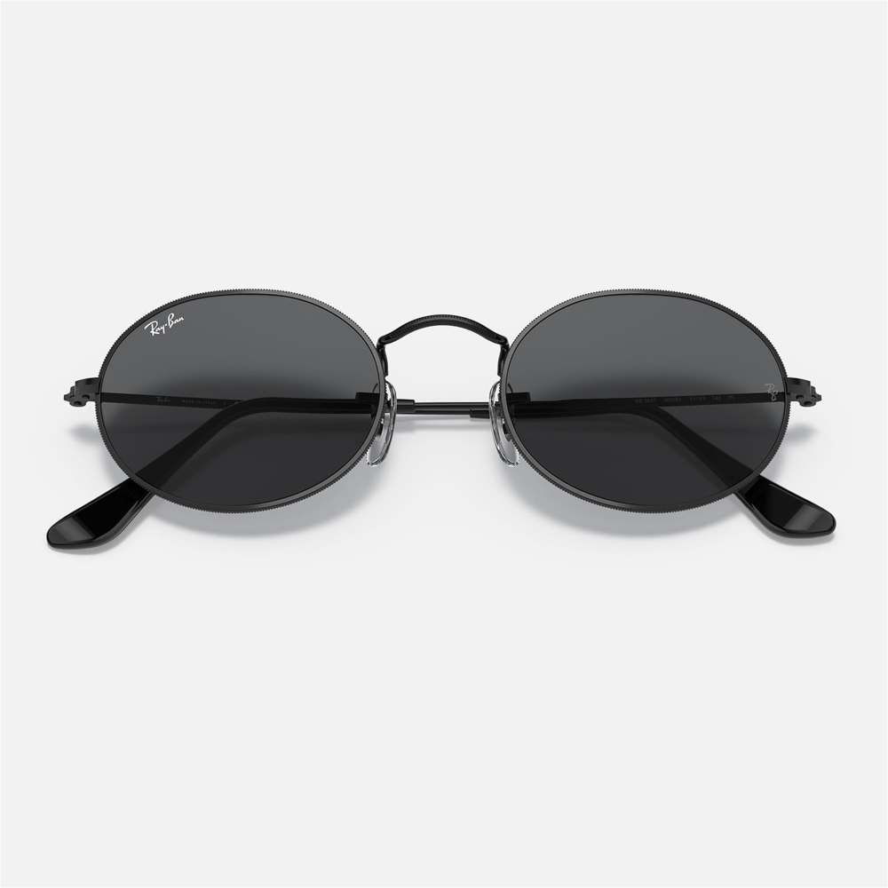 Ray-Ban Oval RB 3547 002/B1 51 - Siyah Unisex Güneş Gözlüğü