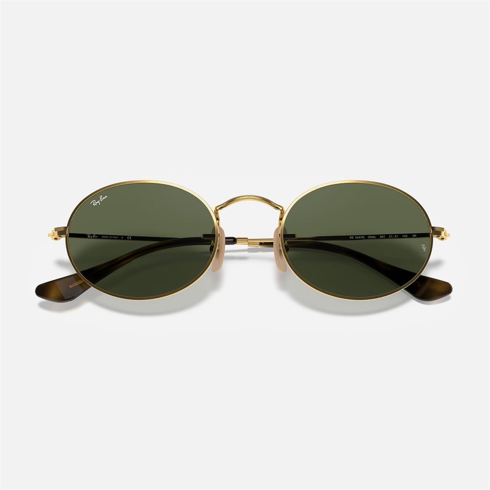 Ray-Ban Oval RB 3547N 001 51 - Altın Unisex Güneş Gözlüğü