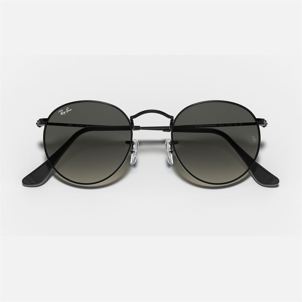 Ray-Ban Round Metal RB 3447N 002/71 50 - Siyah Unisex Güneş Gözlüğü
