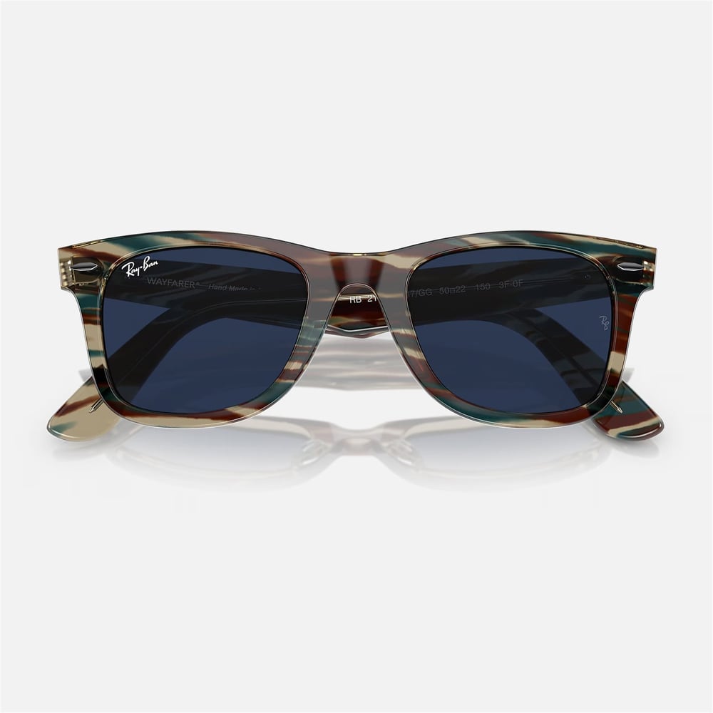 Ray-Ban Wayfarer RB 2140 1387GG 50 - Çizgili gri Unisex Güneş Gözlüğü