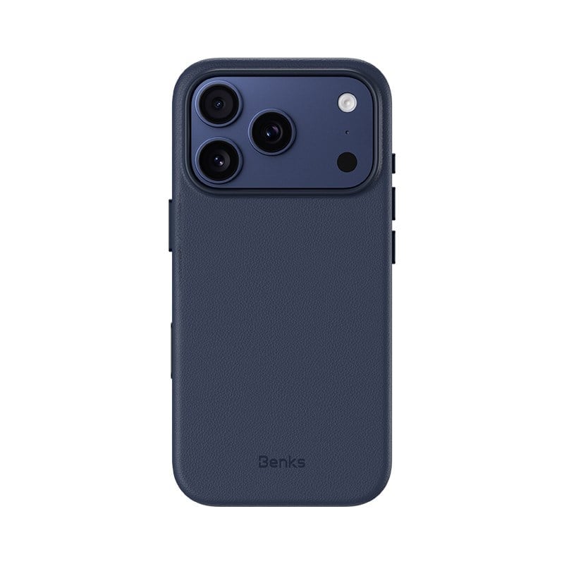 iPhone 17 Pro Max Kılıf M-safe Şarj Özellikli Çizilmeye Dayanıklı Benks VitaPro Serisi PU Deri Kapak20