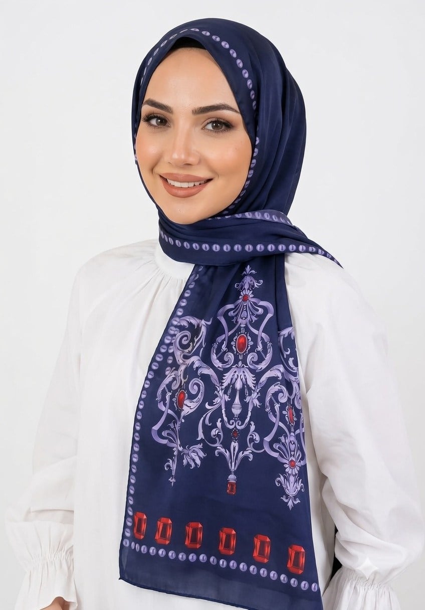Majesty Lacivert Şal