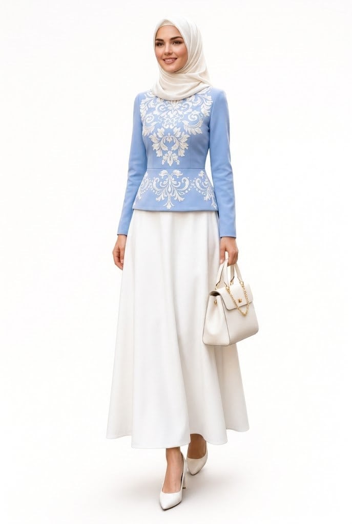 Royal Flowers Nakış İşlemeli Bluz