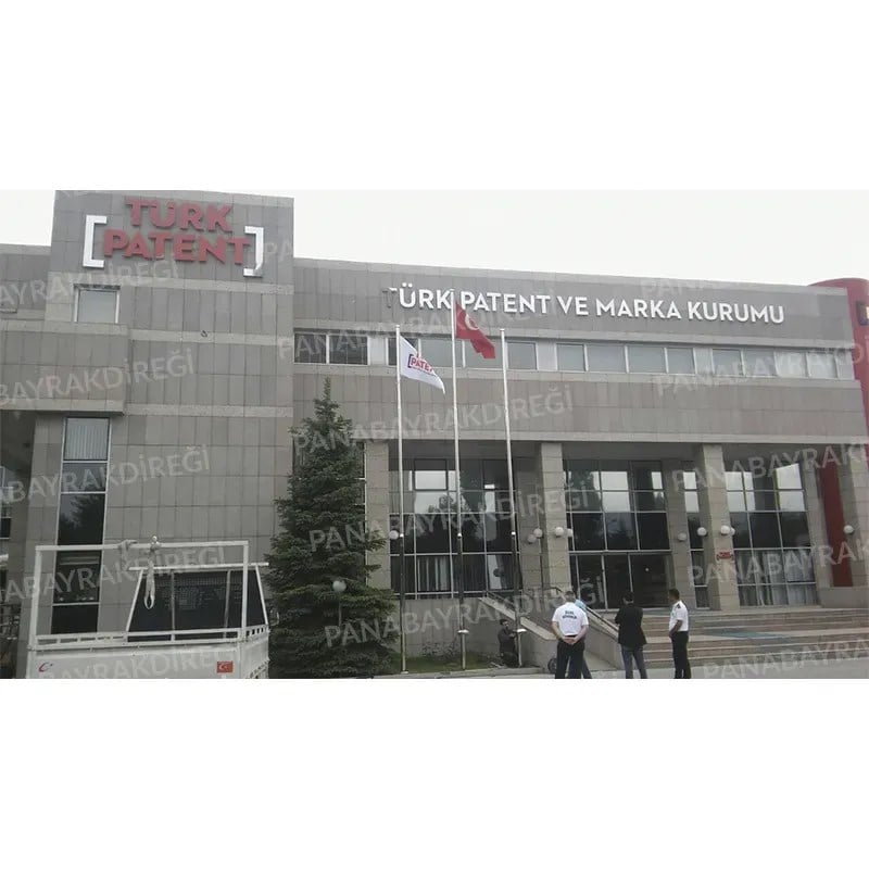 8 Metre İnox 304 Kalite Paslanmaz Krom Çelik Standart Bayrak Direği