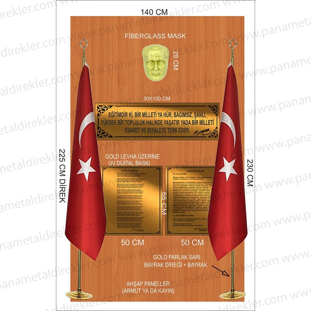 Atatürk Köşesi Seti Poz Model 05