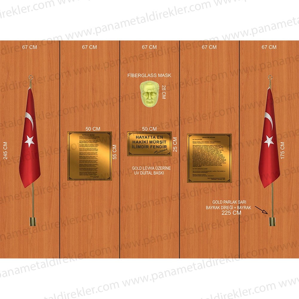 Atatürk Köşesi Seti Poz Model 09