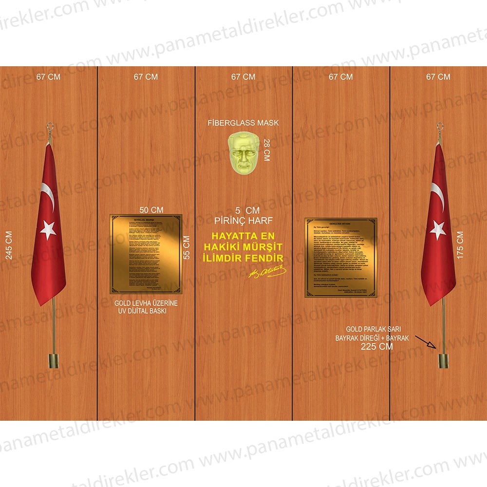 Atatürk Köşesi Seti Poz Model 10