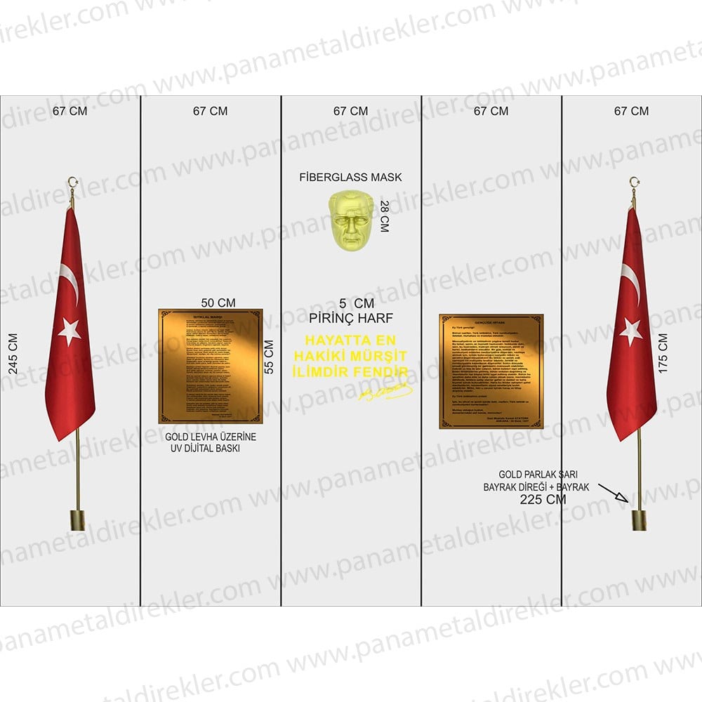 Atatürk Köşesi Seti Poz Model 10