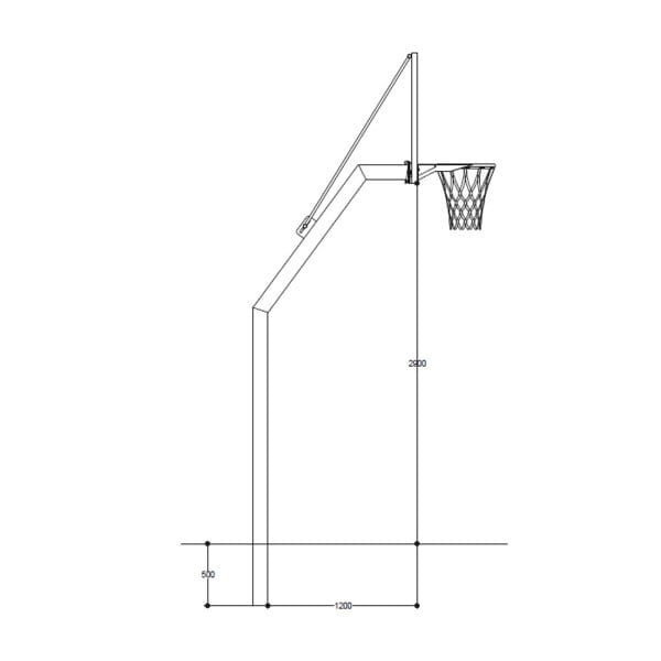 Basketbol Potası Bahçe Tipi Tek Direkli
