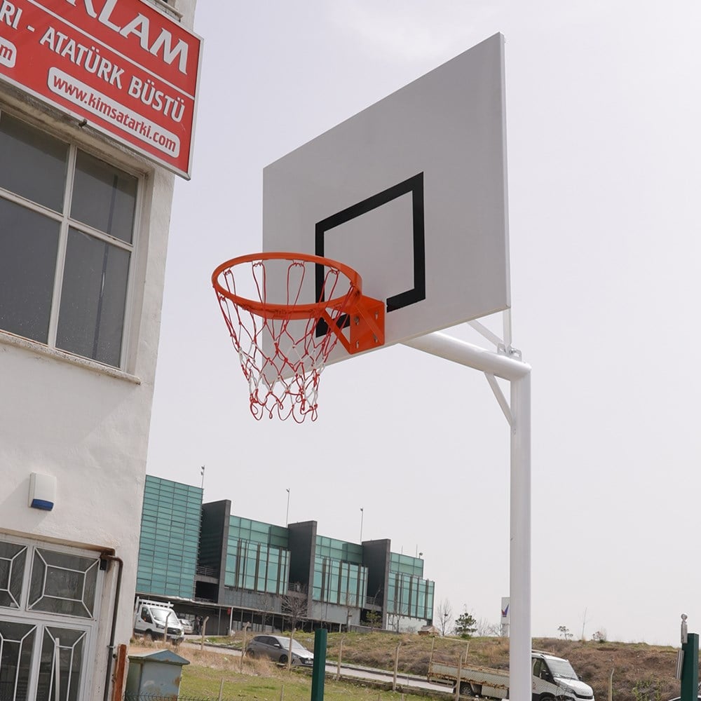 EKO Basketbol Potası Bahçe Tipi Tek Direkli Sac Panya