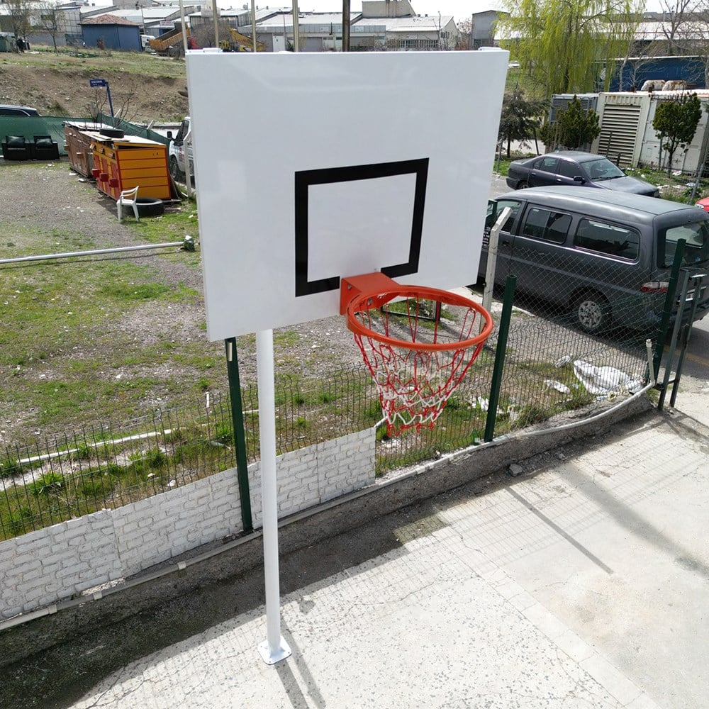 EKO Basketbol Potası Bahçe Tipi Tek Direkli Sac Panya