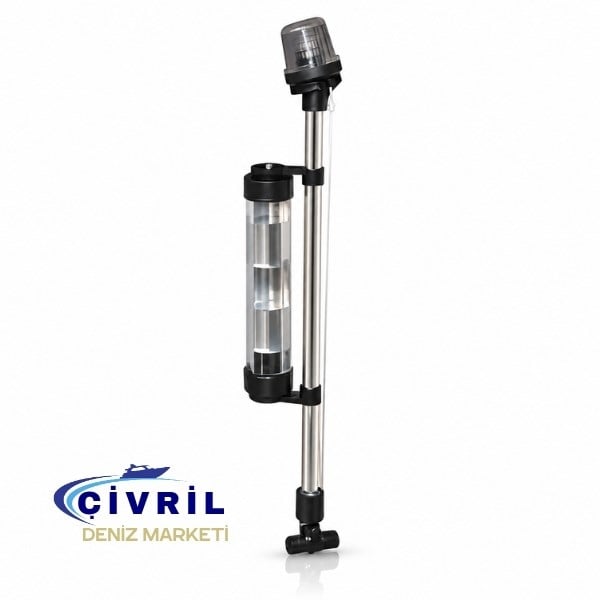 IŞIKLI BAYRAK DİREĞİ AYARLI LED 55CM 12/24V 