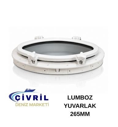 LUMBOZ PLASTİK YUVARLAK BEYAZ 265MM 