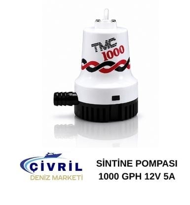 TMC SİNTİNE POMPASI 1000GPH 12V 5A