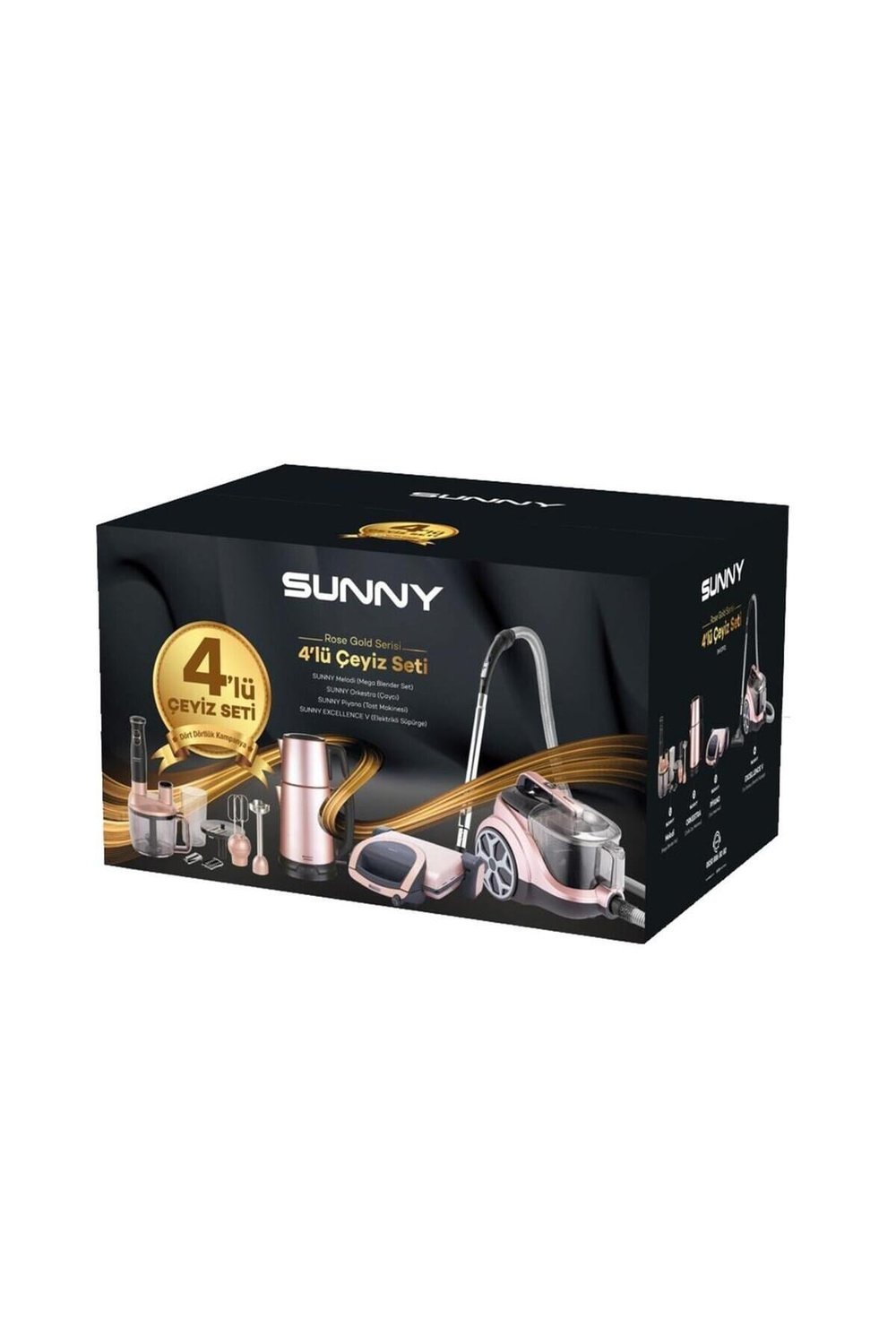 4'lü Rose Gold Çeyiz Seti