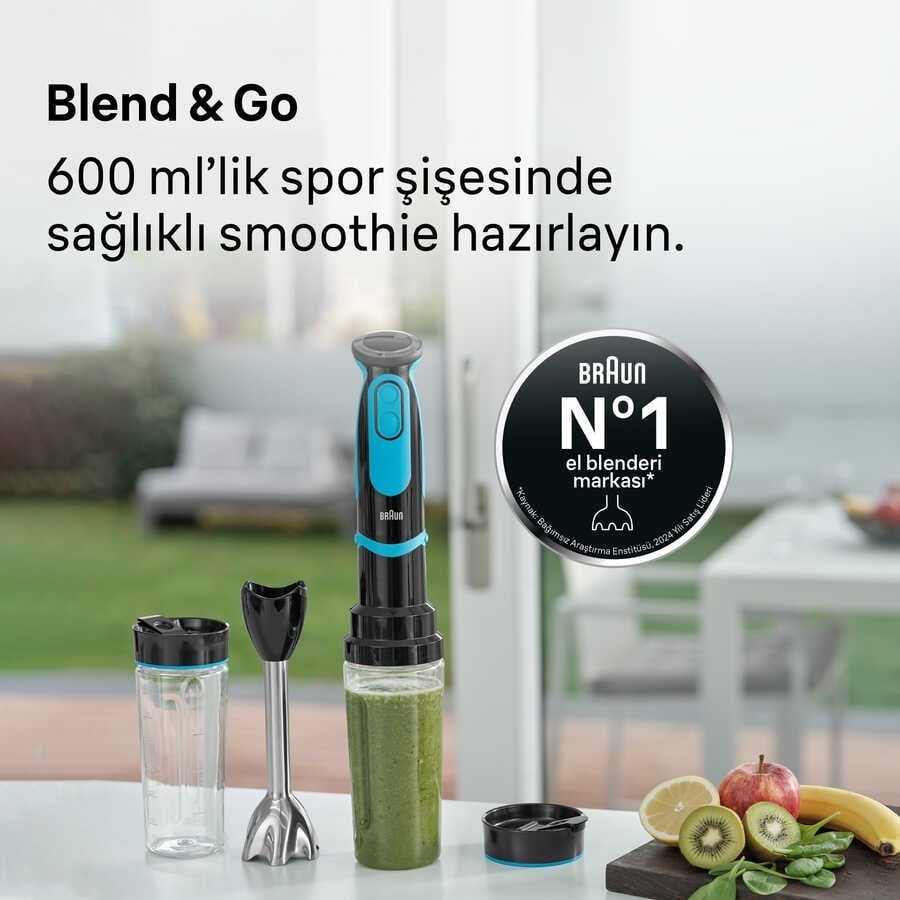 Braun Multiquick 5 MQ5252BK STGO2 El Blender Seti