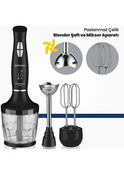 Goldmaster IN-6140 Kitchenmix Blender Seti 