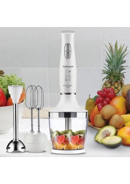 Goldmaster Kitchenmix IN-6140 Beyaz Blender Seti