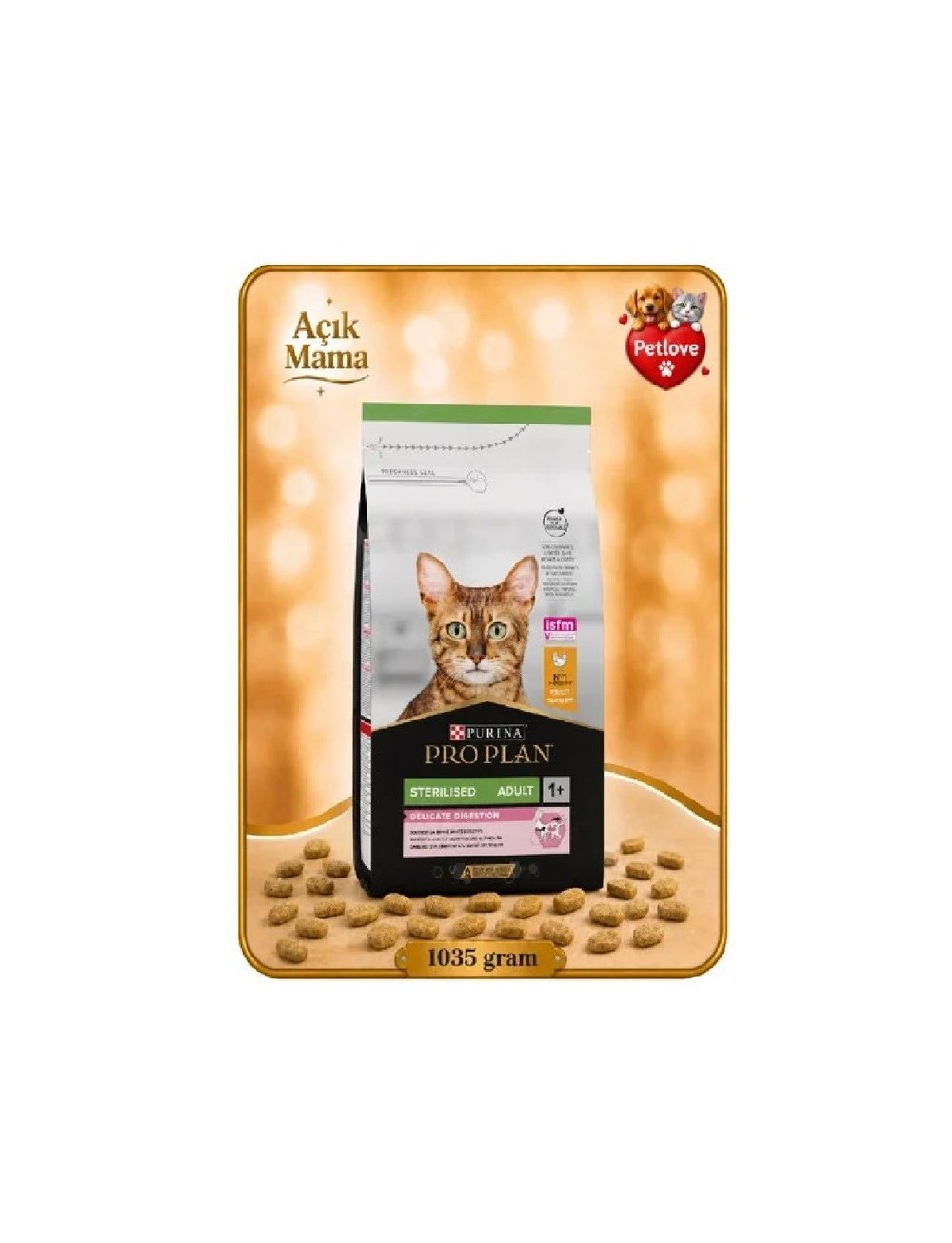 (AÇIK) PROPLAN HİNDİLİ KISIRLAŞTIRILMIŞ  KEDİ KURU MAMASI 1 KG 