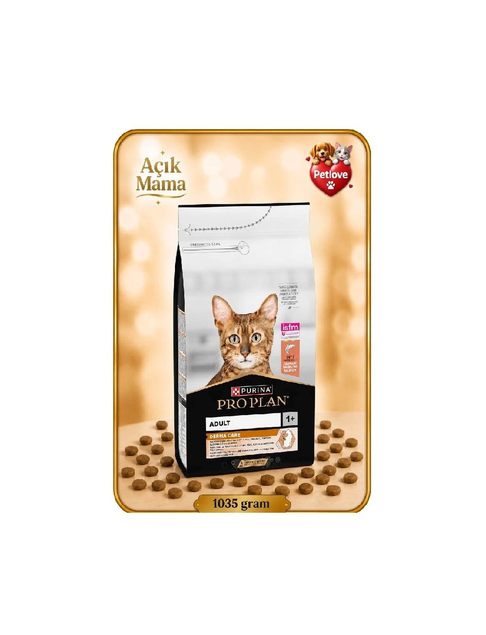 (AÇIK) PROPLAN SOMONLU TÜY BAKIMI  YETİŞKİN  KEDİ KURU MAMASI 1 KG 