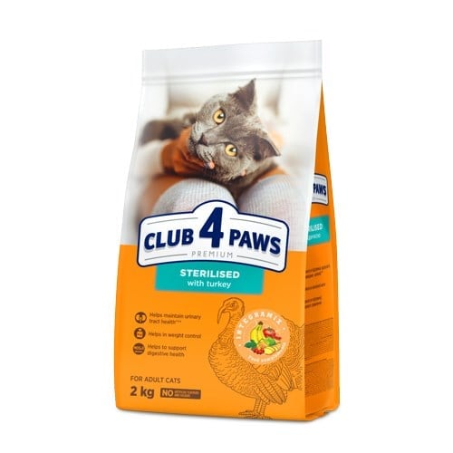 CLUB 4 PAWS PREMIUM HİNDİLİ KISIR YETİŞKİN KEDİ KURU MAMASI 5 KG 