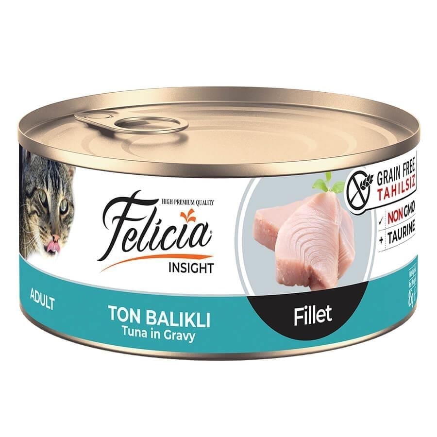Felicia Tahılsız Ton Balıklı Fileto Kedi Konservesi 85 Gr