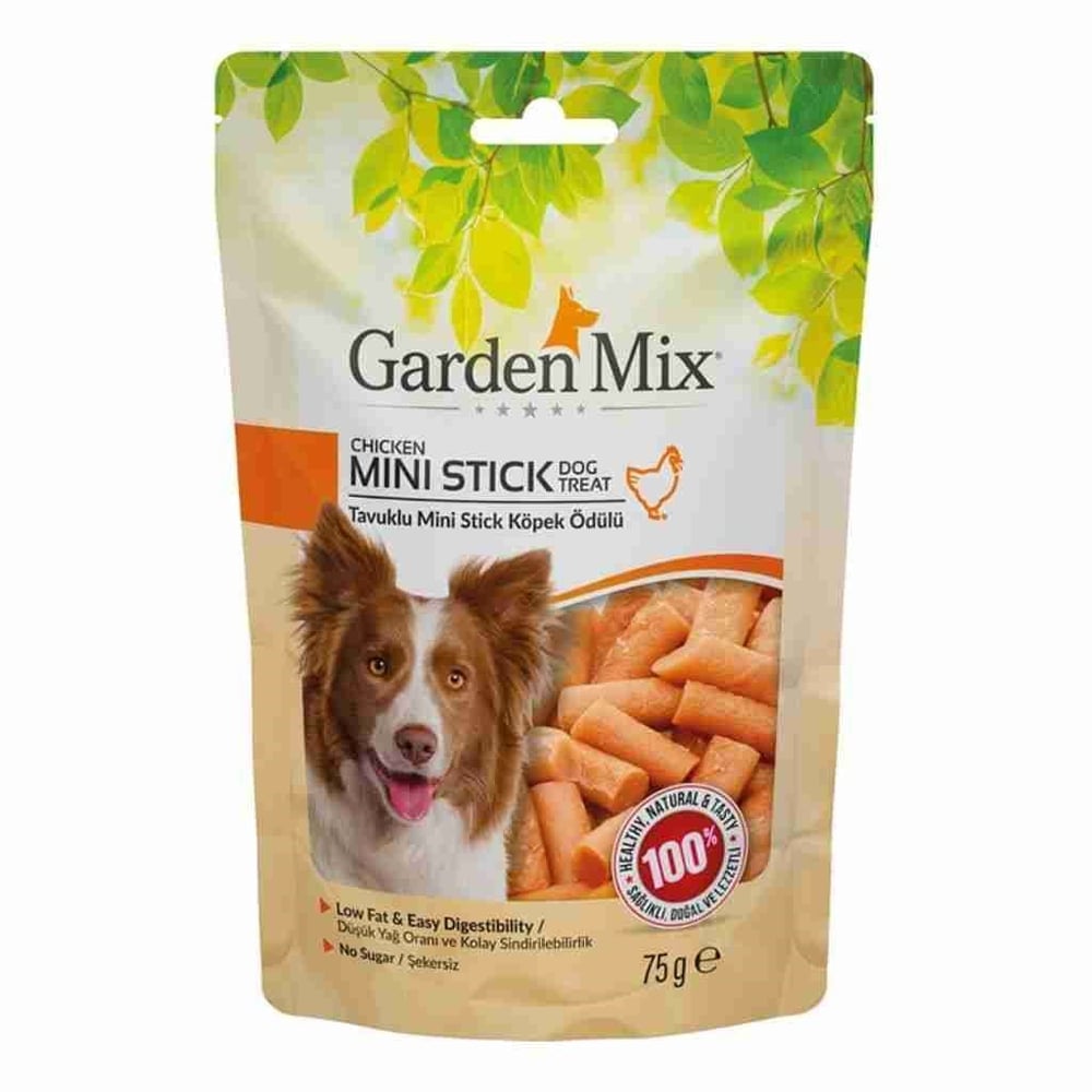 Gardenmix Tavuklu Mini Stick Köpek Ödül Maması 75gr