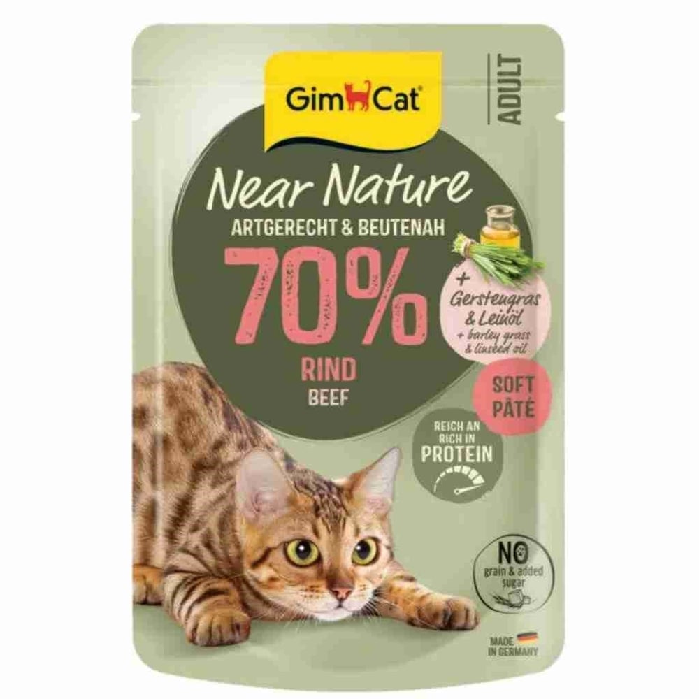 Gimcat Near Nature Sığır Etli Kedi Yaş Maması 85 Gr