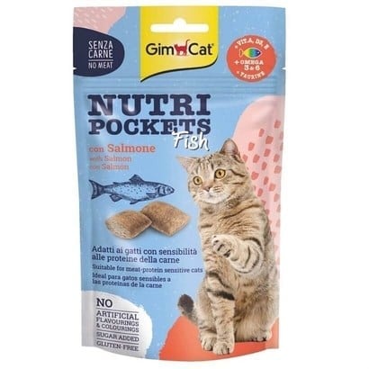 Gimcat Nutripockets Balıklı ve Somonlu 60 Gr
