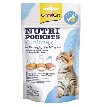 Gimcat Nutripockets Junior Calcium Mix Kedi Ödülü 60 Gr