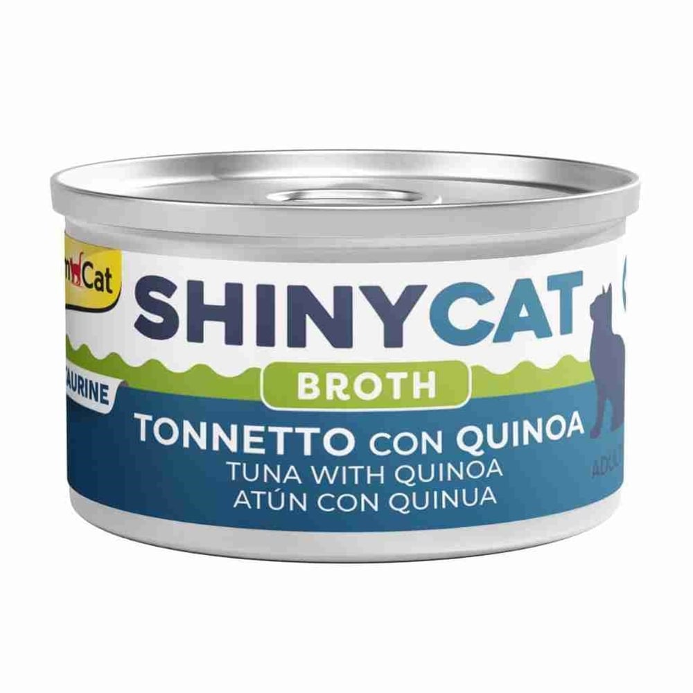 Gimcat Shinycat Broth Ton Balıklı ve Kinoalı Kedi Konservesi 70 gr