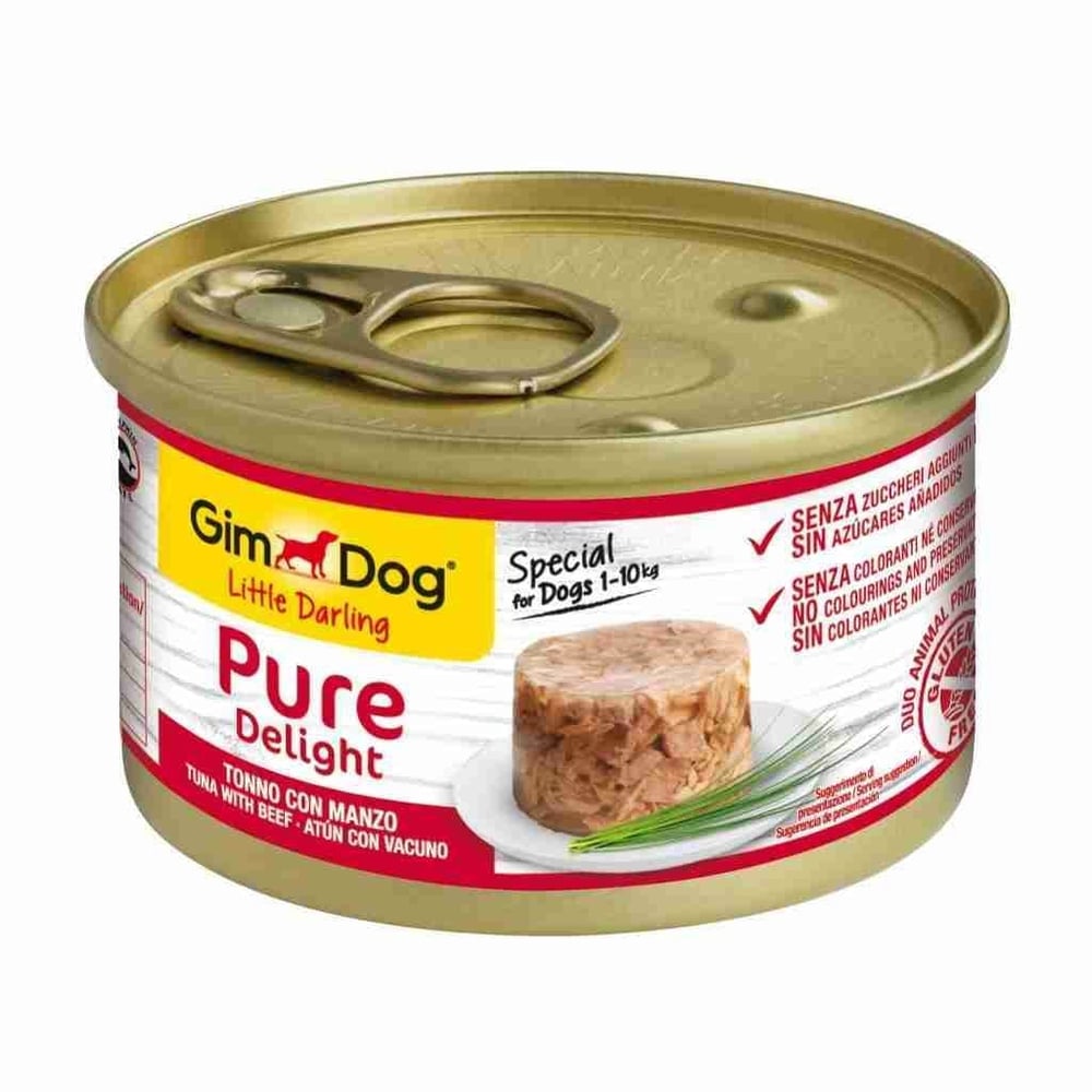 Gimdog Pure Delight Ton Balıklı Biftekli Köpek Konservesi 85 Gr