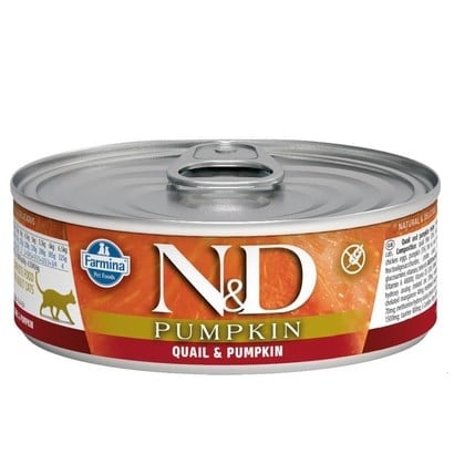 N&D Balkabaklı Bıldırcın Etli Kedi Konservesi 70 Gr