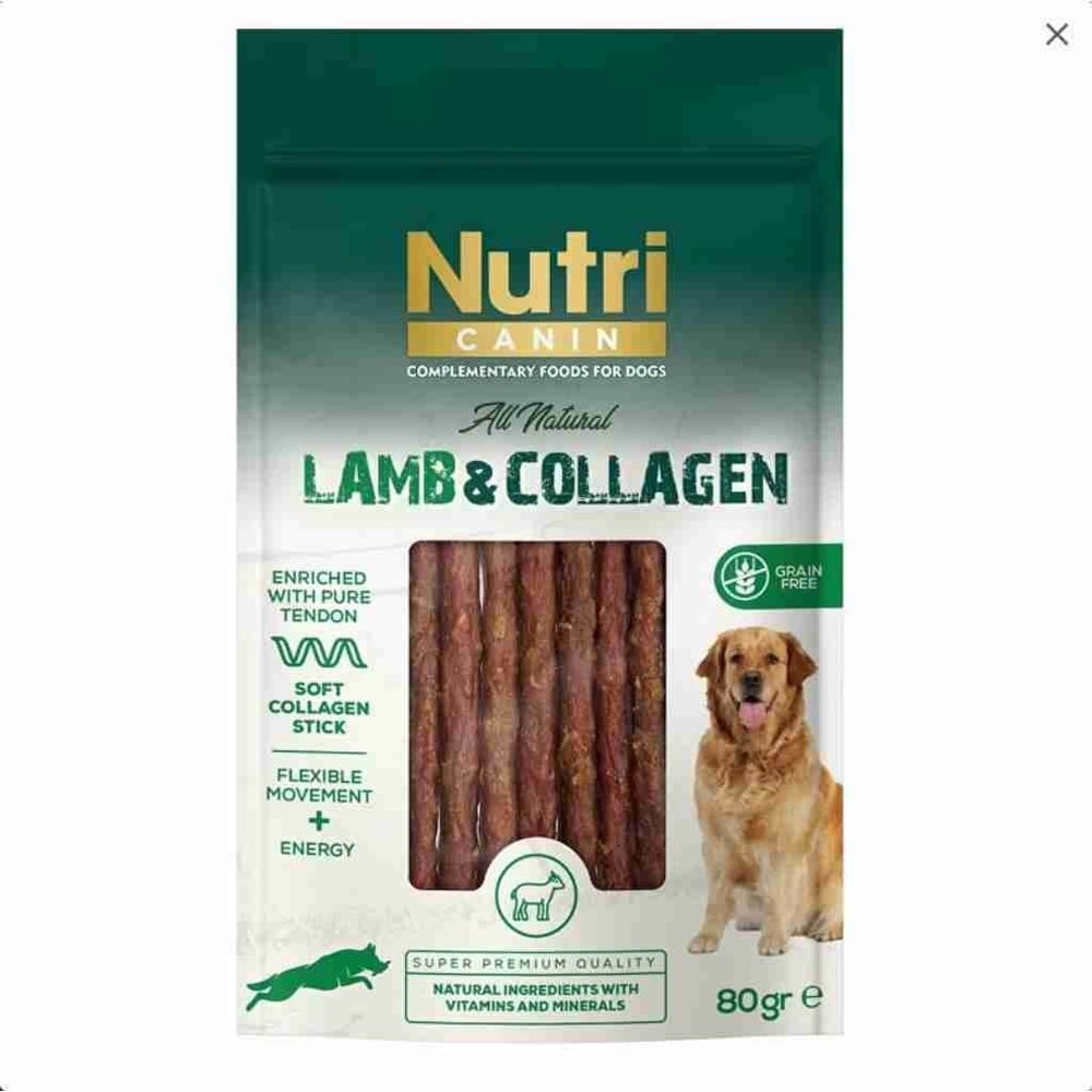 Nutri Canin Kuzu Etli ve Kolajenli Tahılsız Köpek Et Ödülü 80 Gr