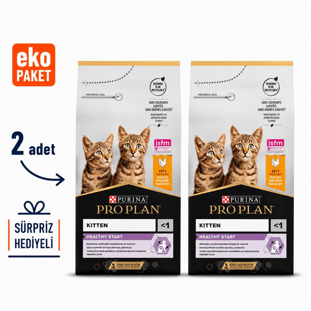 Proplan Kitten Yavru Kuru Kedi Maması 10 Kg X 2'li Eko Paket