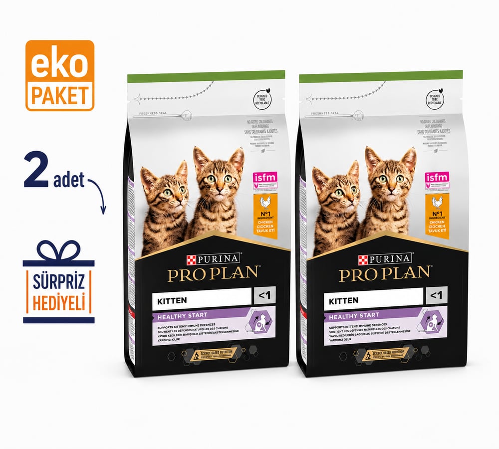 Proplan Kitten Yavru Kuru Kedi Maması 3 Kg X 2'li Eko Paket