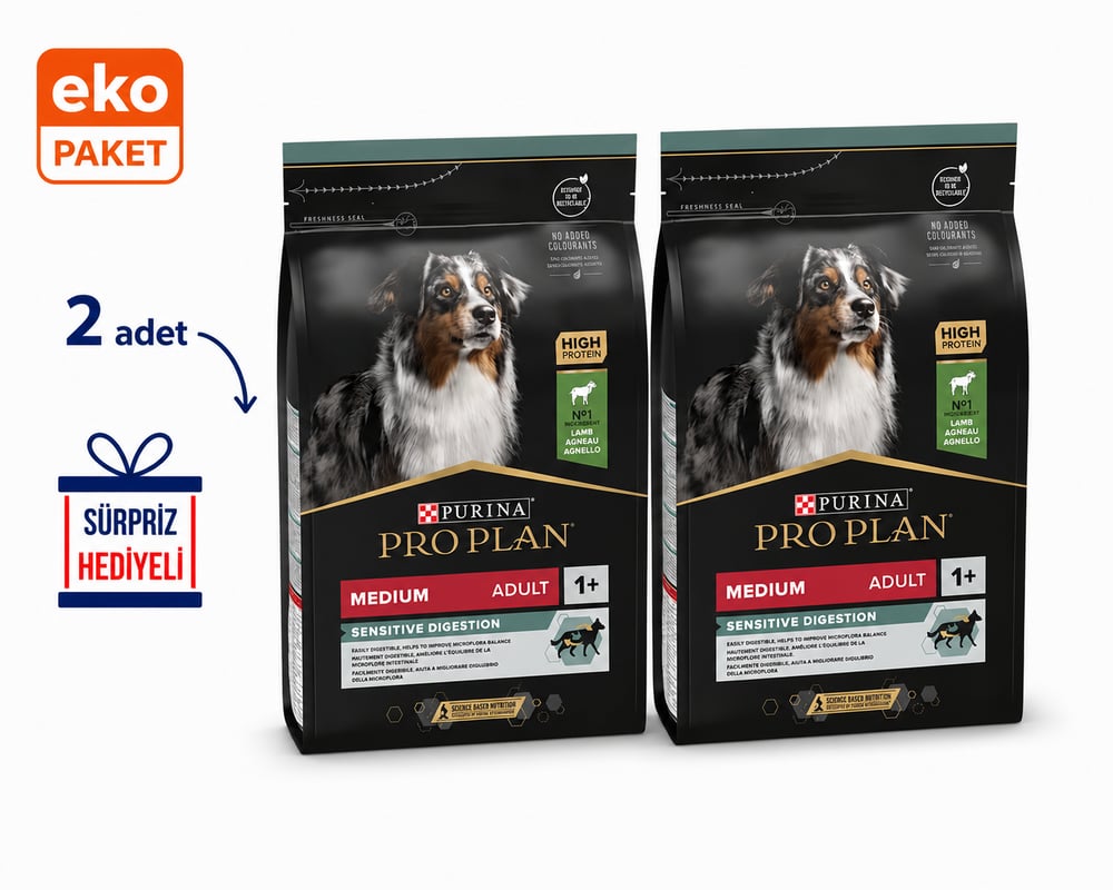 ProPlan Kuzu Etli Yetişkin Kuru Köpek Maması 3 Kg X 2'li Eko PAket
