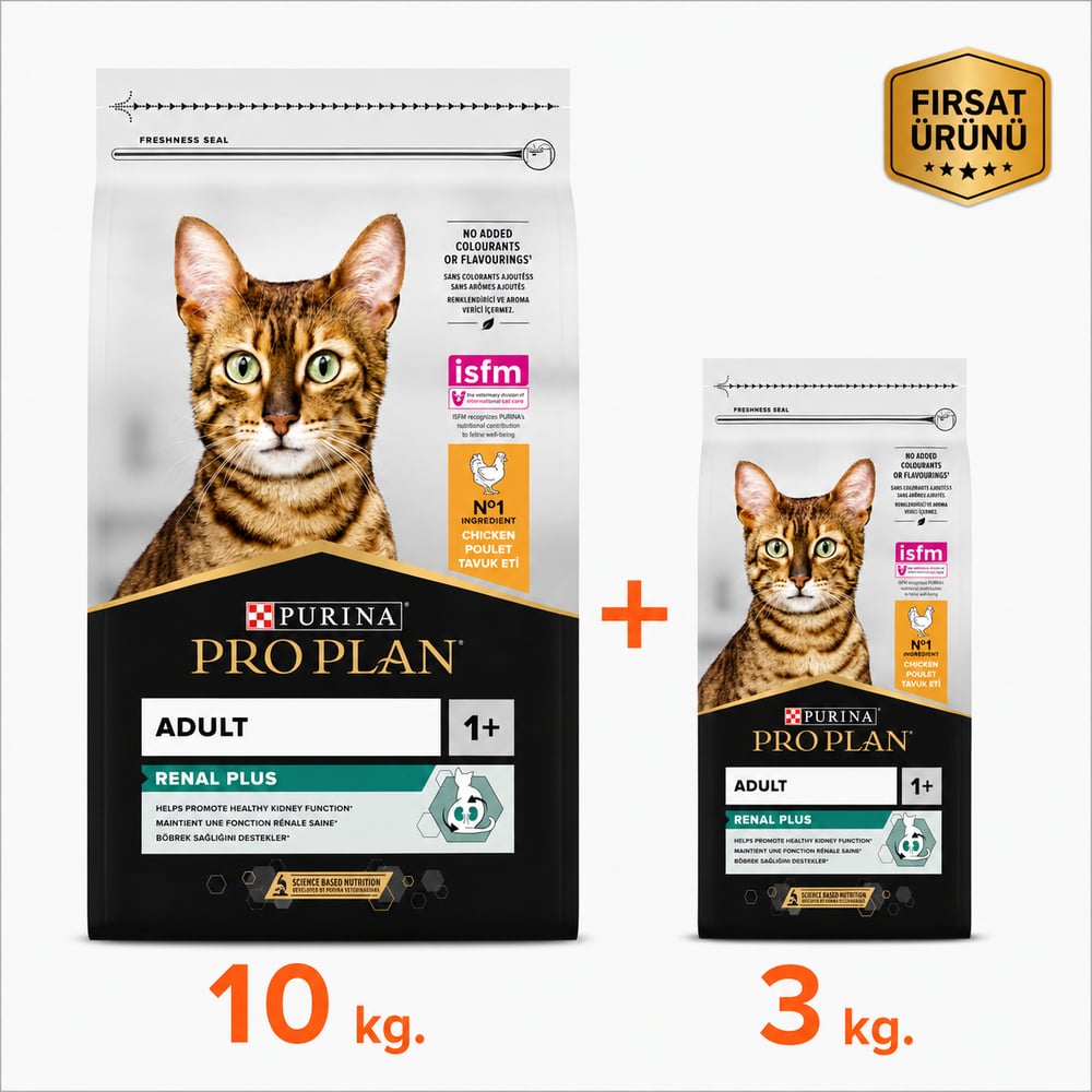 ProPlan Orijinal Tavuklu Yetişkin Kuru Kedi Maması 10 Kg + 3 Kg Fırsat Ürünü