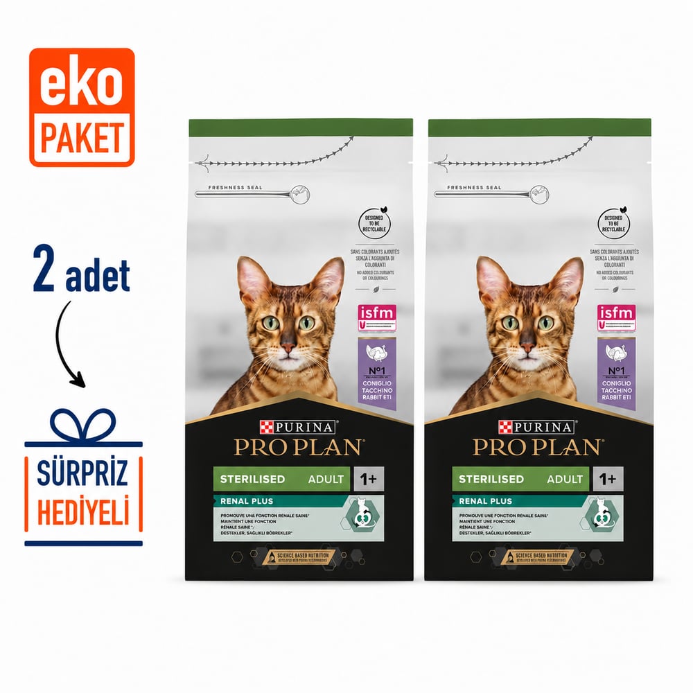 Proplan Renal Plus Hindili Kısırlaştırılmış Kedi Maması 1,5 Kg