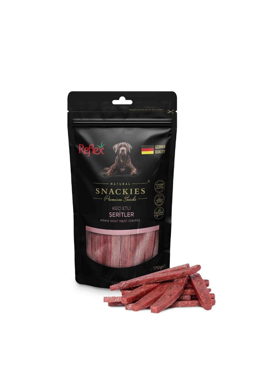 Reflex Snackies Keçi Etli Şerit Köpek Ödülü 170 Gr