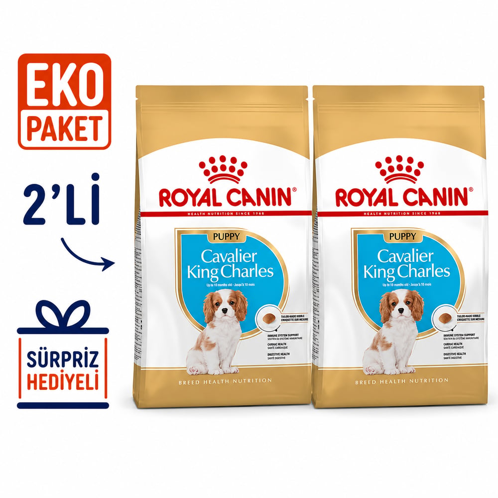 Royal Canin Cavalier King Charles Junior Yavru Köpek Maması 1,5 Kg X 2'li Eko Paket 