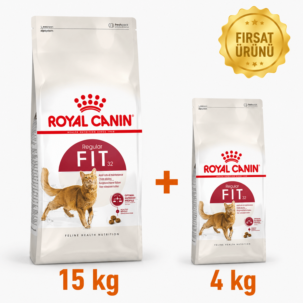 Royal Canin Fit 32 Kuru Kedi Maması 15 Kg + 4 Kg Fırsat Ürünü