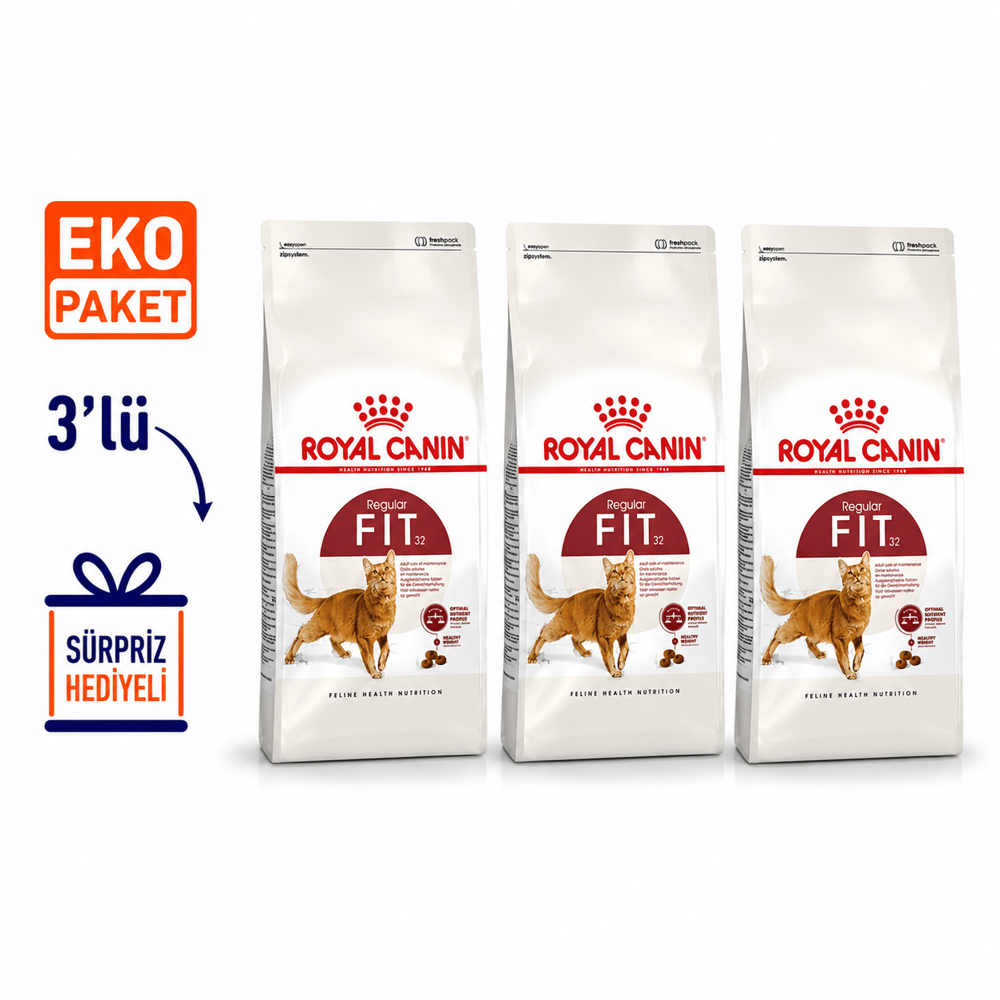 Royal Canin Fit 32 Kuru Kedi Maması 4 Kg X 3'lü Eko Paket 