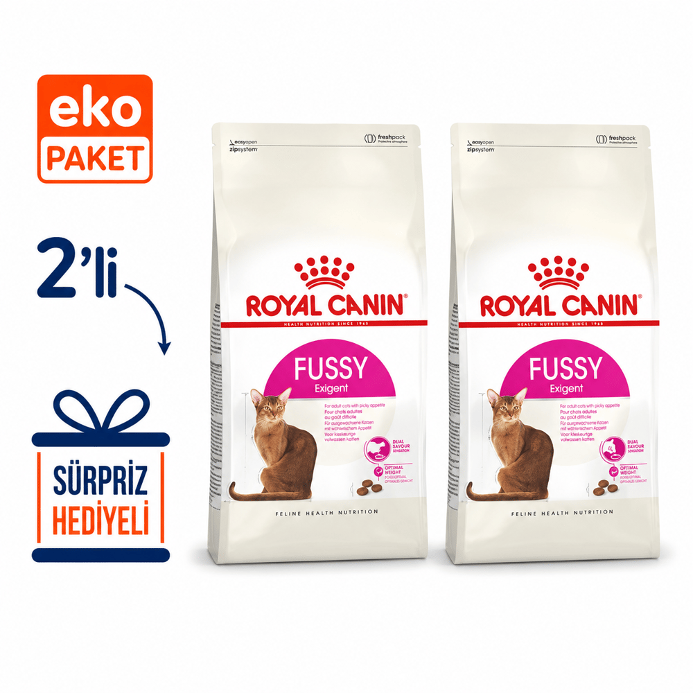 Royal Canin Fussy Exigent Kuru Kedi Maması 2 Kg X 2'li Eko Paket