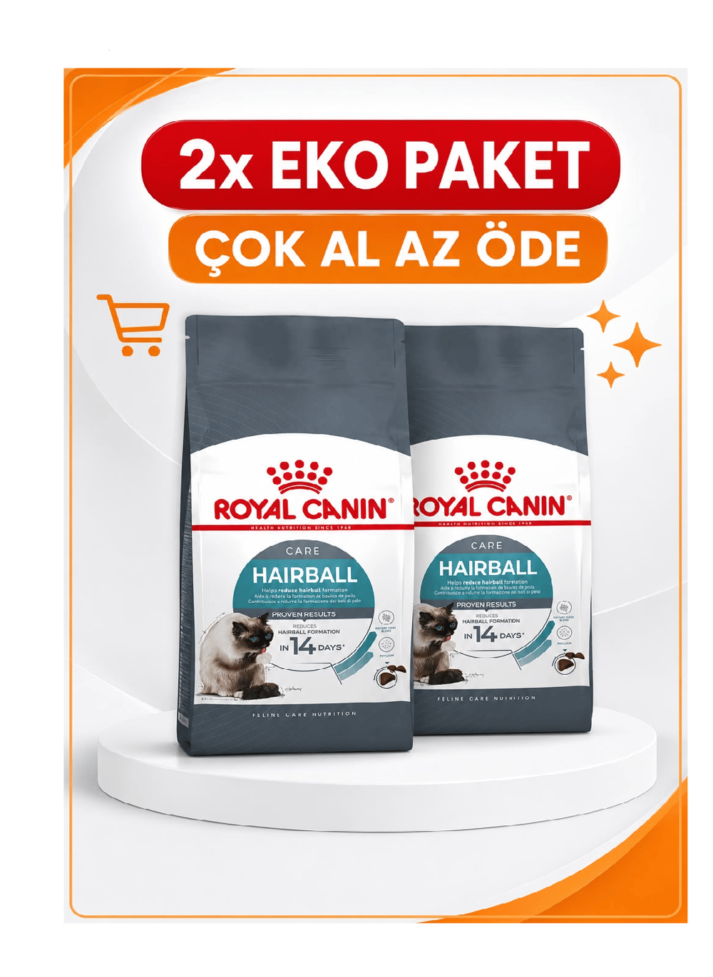 Royal Canin Hairball Care Kuru Kedi Maması 2 Kg X 2'li Eko Paket 
