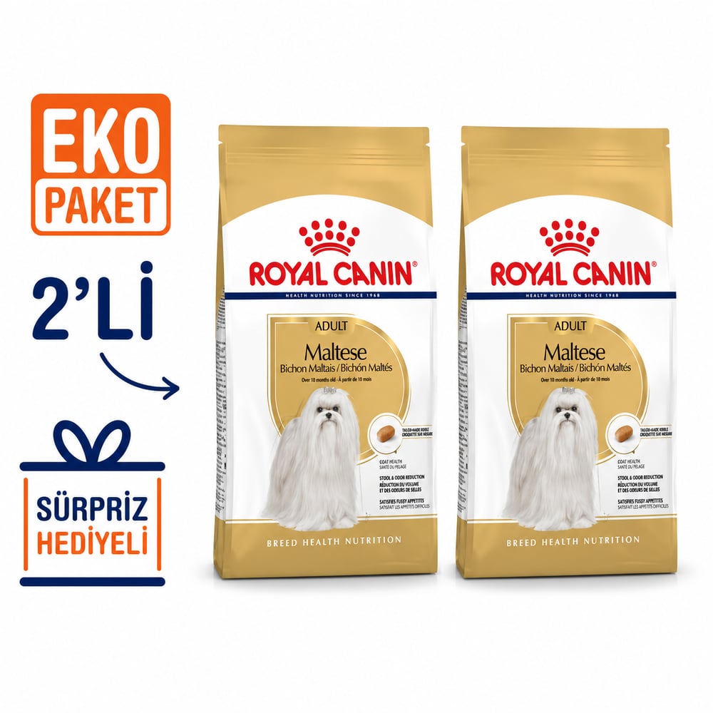 Royal Canin Maltese Bichon Maltais Yetişkin Köpek Maması 1.5 Kg X 2'li Eko Paket 