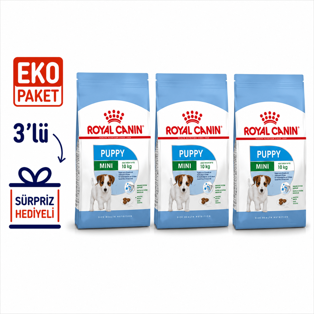Royal Canin Mini Puppy Yavru Kuru Köpek Maması 4 Kg X 3'lü Eko PAket